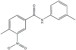 3-nitro-4-methyl-N-(3-methylphenyl)benzamide 结构式