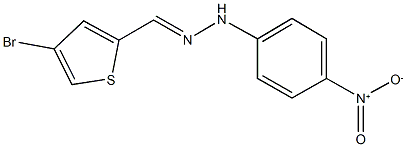 4-bromo-2-thiophenecarbaldehyde {4-nitrophenyl}hydrazone 结构式