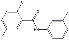 2-chloro-5-iodo-N-(3-methylphenyl)benzamide 结构式
