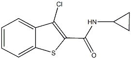 3-chloro-N-cyclopropyl-1-benzothiophene-2-carboxamide 结构式