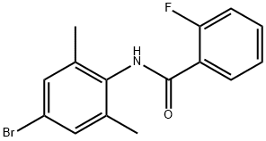 N-(4-bromo-2,6-dimethylphenyl)-2-fluorobenzamide 结构式