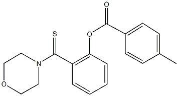 2-(4-morpholinylcarbothioyl)phenyl 4-methylbenzoate 结构式