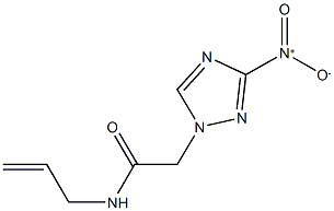 2-{3-nitro-1H-1,2,4-triazol-1-yl}-N-prop-2-enylacetamide 结构式