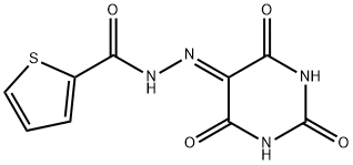 N'-(2,4,6-trioxotetrahydro-5(2H)-pyrimidinylidene)-2-thiophenecarbohydrazide 结构式