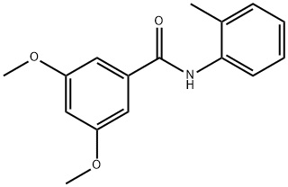 3,5-dimethoxy-N-(2-methylphenyl)benzamide 结构式