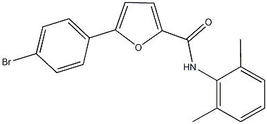 5-(4-bromophenyl)-N-(2,6-dimethylphenyl)-2-furamide 结构式