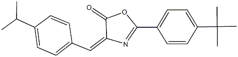2-(4-tert-butylphenyl)-4-(4-isopropylbenzylidene)-1,3-oxazol-5(4H)-one 结构式