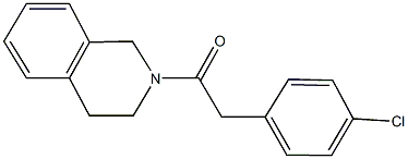 2-[(4-chlorophenyl)acetyl]-1,2,3,4-tetrahydroisoquinoline 结构式