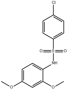 4-chloro-N-(2,4-dimethoxyphenyl)benzenesulfonamide 结构式