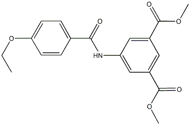 dimethyl 5-[(4-ethoxybenzoyl)amino]isophthalate 结构式