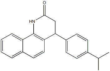 4-(4-isopropylphenyl)-3,4-dihydrobenzo[h]quinolin-2(1H)-one 结构式