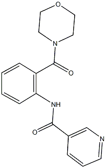 N-[2-(4-morpholinylcarbonyl)phenyl]nicotinamide 结构式