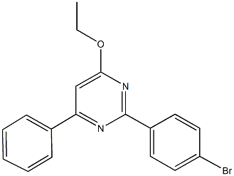 2-(4-bromophenyl)-4-ethoxy-6-phenylpyrimidine 结构式