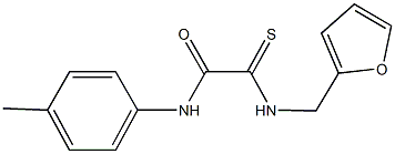 2-[(2-furylmethyl)amino]-N-(4-methylphenyl)-2-thioxoacetamide 结构式