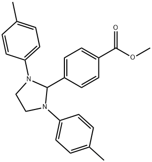 methyl 4-[1,3-bis(4-methylphenyl)-2-imidazolidinyl]benzoate 结构式