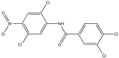 3,4-dichloro-N-{2,5-dichloro-4-nitrophenyl}benzamide 结构式