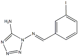 N-(5-amino-1H-tetraazol-1-yl)-N-(3-iodobenzylidene)amine 结构式