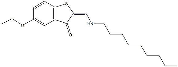 5-ethoxy-2-[(nonylamino)methylene]-1-benzothiophen-3(2H)-one 结构式