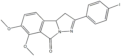 2-(4-iodophenyl)-6,7-dimethoxy-3,3a-dihydro-8H-pyrazolo[5,1-a]isoindol-8-one 结构式