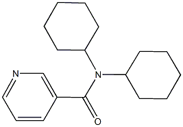 N,N-dicyclohexylnicotinamide 结构式