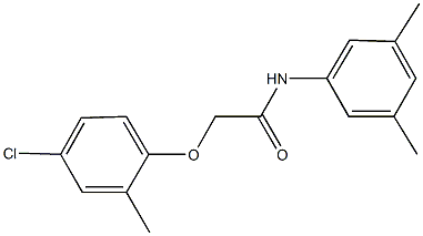 2-(4-chloro-2-methylphenoxy)-N-(3,5-dimethylphenyl)acetamide 结构式