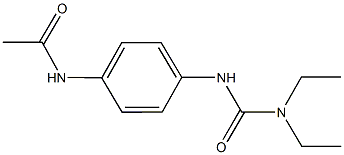 N-(4-{[(diethylamino)carbonyl]amino}phenyl)acetamide 结构式