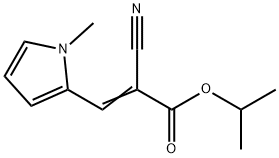 isopropyl 2-cyano-3-(1-methyl-1H-pyrrol-2-yl)acrylate 结构式