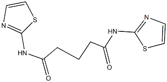 N~1~,N~5~-di(1,3-thiazol-2-yl)pentanediamide 结构式