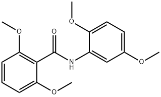 N-(2,5-dimethoxyphenyl)-2,6-dimethoxybenzamide 结构式
