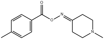 1-methylpiperidin-4-one O-(4-methylbenzoyl)oxime 结构式