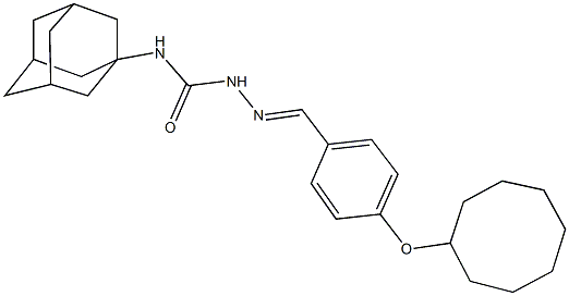 4-(cyclooctyloxy)benzaldehyde N-(1-adamantyl)semicarbazone 结构式