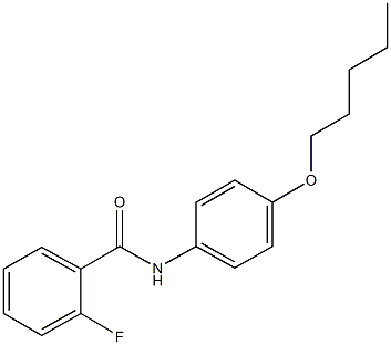 2-fluoro-N-[4-(pentyloxy)phenyl]benzamide 结构式