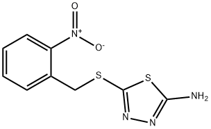 2-amino-5-({2-nitrobenzyl}sulfanyl)-1,3,4-thiadiazole 结构式