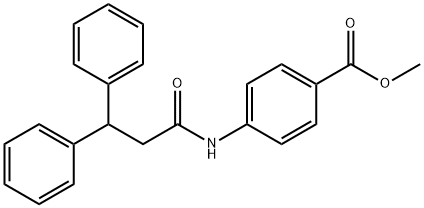 methyl 4-[(3,3-diphenylpropanoyl)amino]benzoate 结构式