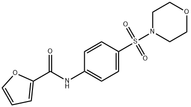 N-[4-(4-morpholinylsulfonyl)phenyl]-2-furamide 结构式