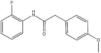 N-(2-fluorophenyl)-2-(4-methoxyphenyl)acetamide 结构式