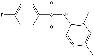 N-(2,4-dimethylphenyl)-4-fluorobenzenesulfonamide 结构式
