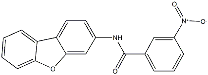 N-dibenzo[b,d]furan-3-yl-3-nitrobenzamide 结构式