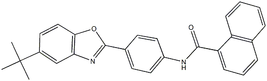 N-[4-(5-tert-butyl-1,3-benzoxazol-2-yl)phenyl]-1-naphthamide 结构式