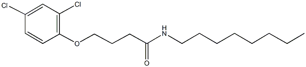 4-(2,4-dichlorophenoxy)-N-octylbutanamide 结构式