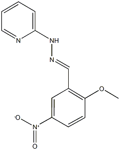 5-nitro-2-methoxybenzaldehyde 2-pyridinylhydrazone 结构式