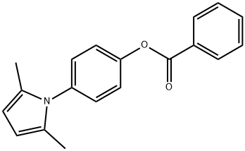 4-(2,5-dimethyl-1H-pyrrol-1-yl)phenyl benzoate 结构式