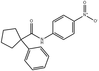 N-{4-nitrophenyl}-1-phenylcyclopentanecarboxamide 结构式