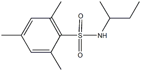 N-(sec-butyl)-2,4,6-trimethylbenzenesulfonamide 结构式