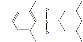 1-(mesitylsulfonyl)-3,5-dimethylpiperidine 结构式