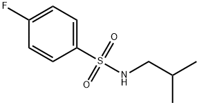 4-fluoro-N-isobutylbenzenesulfonamide 结构式