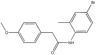 N-(4-bromo-2-methylphenyl)-2-(4-methoxyphenyl)acetamide 结构式