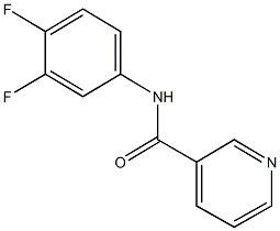 N-(3,4-difluorophenyl)nicotinamide 结构式