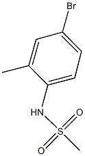 N-(4-溴-2-甲基苯基)甲磺酰胺 结构式