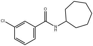 3-chloro-N-cycloheptylbenzamide 结构式